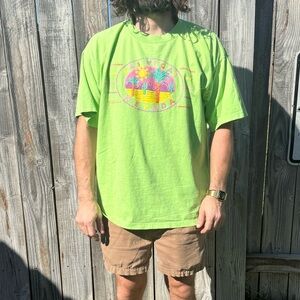 Y2K Vintage Neon Las Vegas Nevada Tourist Souvenir Tee Shirt Size XL